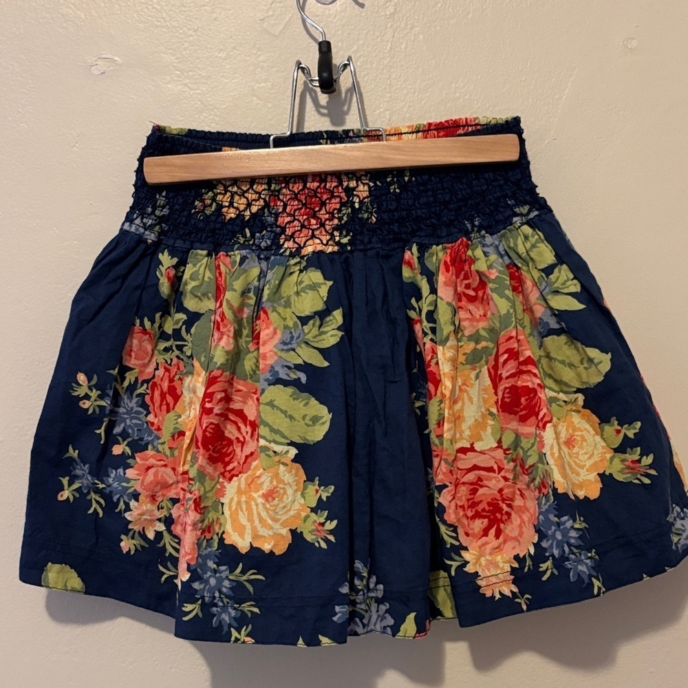 Abercrombie & Fitch Floral Skirt - Navy and Multicolor